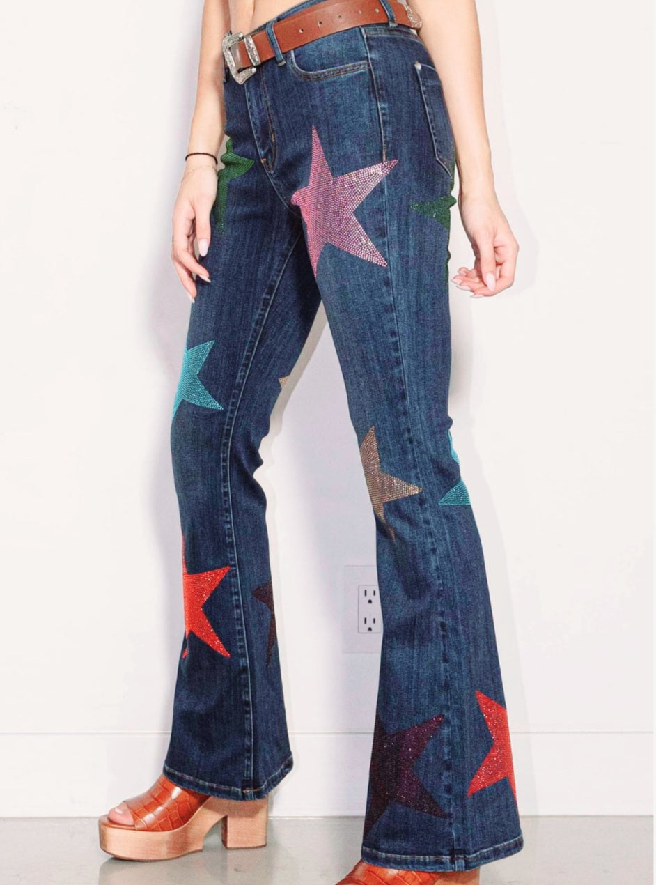 Vibrant M.i.U - Stars Born Bootcut Jeans - 1 / Dark Stone