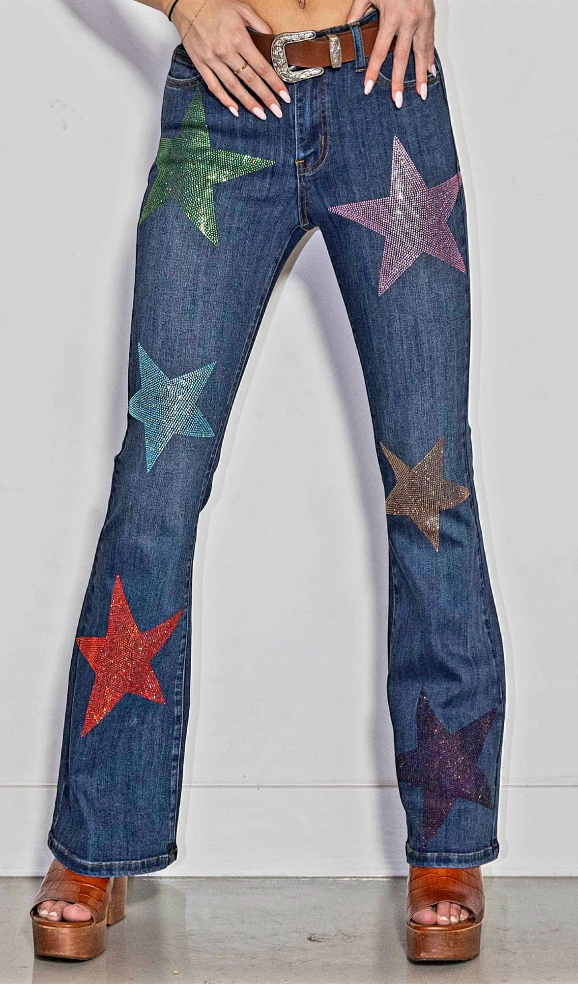 Vibrant M.i.U - Stars Born Bootcut Jeans - 1 / Dark Stone